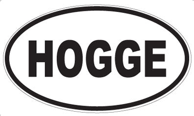 HOGGE - Oval Magnet