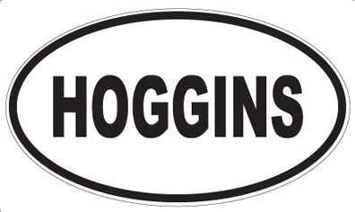 HOGGINS - Oval Sticker