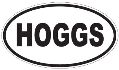 HOGGS - Oval Sticker