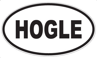 HOGLE - Oval Sticker
