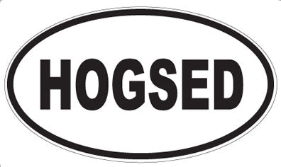 HOGSED - Oval Magnet