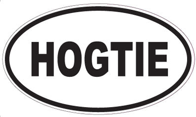 HOGTIE - Oval Sticker