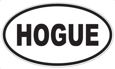 HOGUE - Oval Magnet