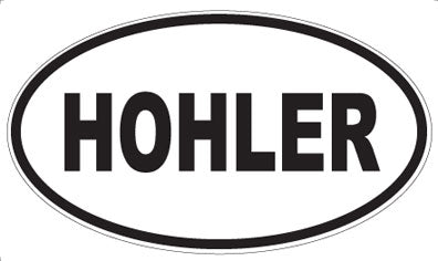 HOHLER - Oval Sticker