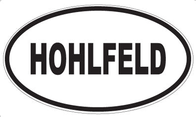 HOHLFELD - Oval Sticker
