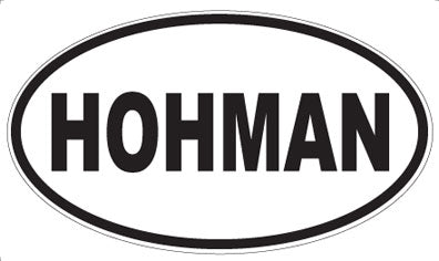HOHMAN - Oval Sticker