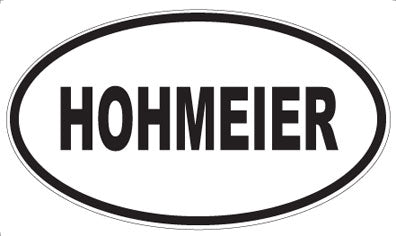 HOHMEIER - Oval Magnet