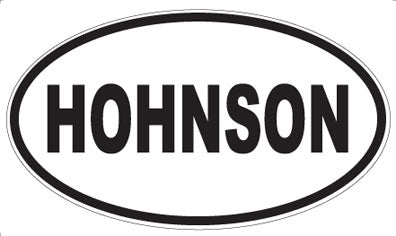 HOHNSON - Oval Magnet