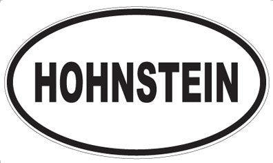 HOHNSTEIN - Oval Sticker