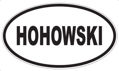 HOHOWSKI - Oval Sticker