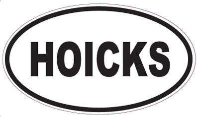 HOICKS - Oval Sticker