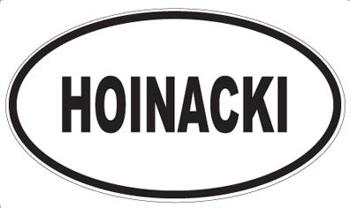 HOINACKI - Oval Sticker