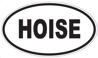 HOISE - Oval Sticker