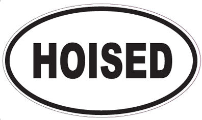HOISED - Oval Sticker