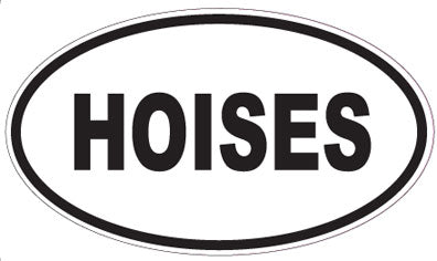 HOISES - Oval Sticker