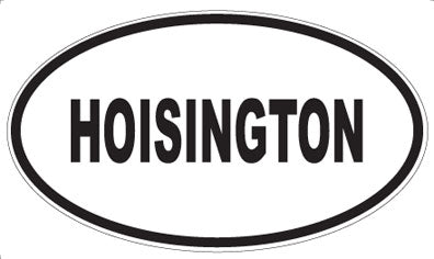 HOISINGTON - Oval Sticker