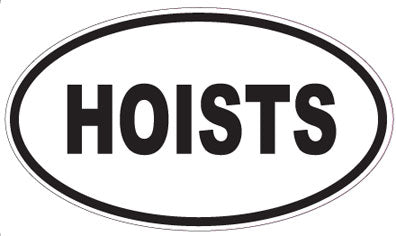 HOISTS - Oval Sticker