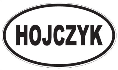 HOJCZYK - Oval Magnet