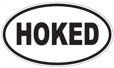 HOKED - Oval Sticker