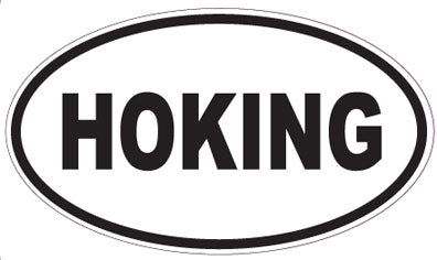 HOKING - Oval Sticker