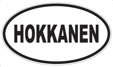 HOKKANEN - Oval Sticker
