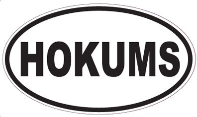 HOKUMS - Oval Sticker