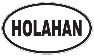 HOLAHAN - Oval Magnet