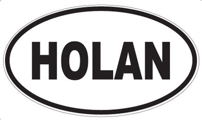 HOLAN - Oval Magnet