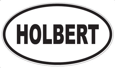 HOLBERT - Oval Magnet