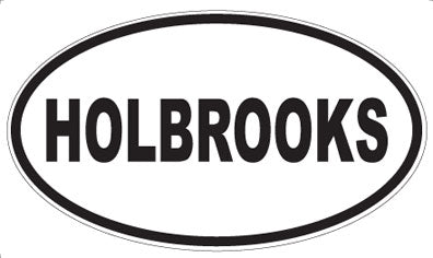 HOLBROOKS - Oval Sticker