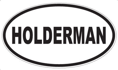 HOLDERMAN - Oval Magnet