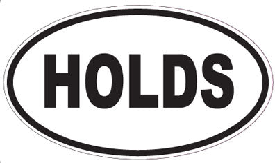 HOLDS - Oval Sticker