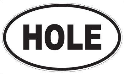 HOLE - Oval Magnet