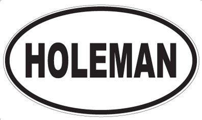 HOLEMAN - Oval Sticker