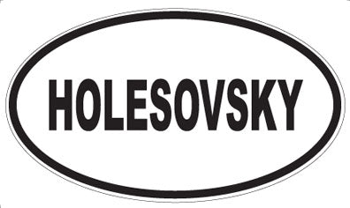 HOLESOVSKY - Oval Magnet