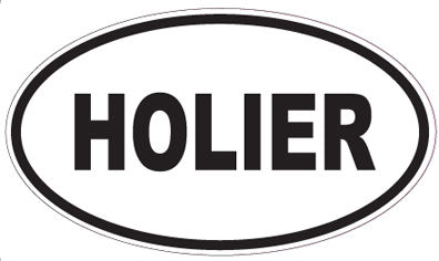 HOLIER - Oval Sticker