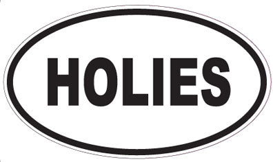 HOLIES - Oval Sticker