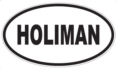HOLIMAN - Oval Sticker