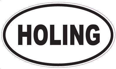 HOLING - Oval Sticker