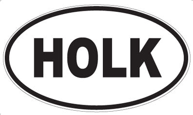 HOLK - Oval Magnet