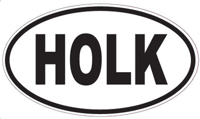 HOLK - Oval Sticker