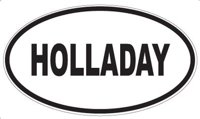 HOLLADAY - Oval Magnet