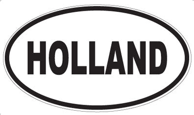 HOLLAND - Oval Sticker