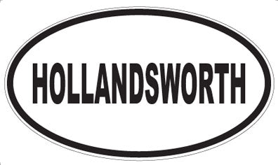 HOLLANDSWORTH - Oval Sticker