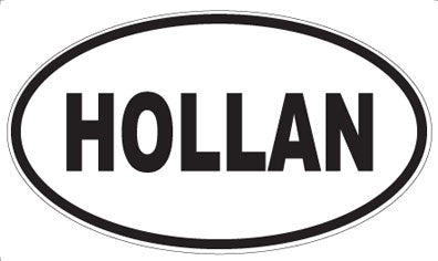HOLLAN - Oval Magnet