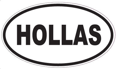 HOLLAS - Oval Sticker