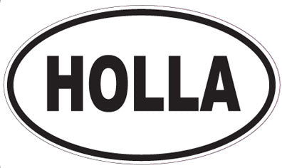 HOLLA - Oval Magnet