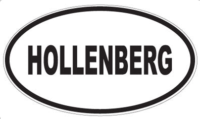 HOLLENBERG - Oval Sticker