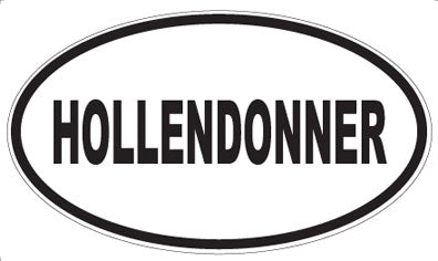 HOLLENDONNER - Oval Magnet