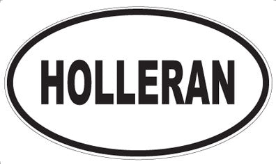 HOLLERAN - Oval Sticker